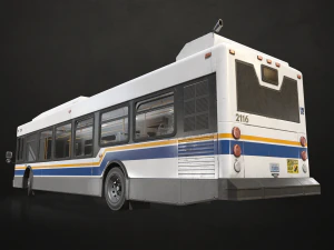 City Bus - Low Poly 3D Model