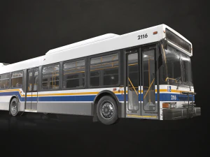 City Bus - Low Poly 3D Model