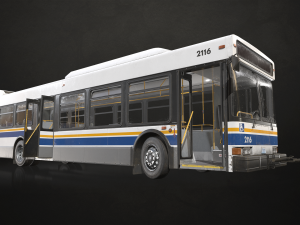 City Bus - Low Poly 3D Модель