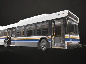 City Bus - Low Poly 3D Model
