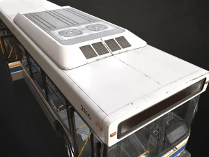 City Bus - Low Poly 3D Model