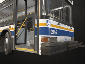 City Bus - Low Poly 3D Модель