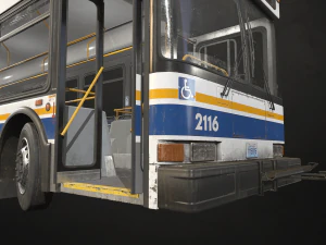 City Bus - Low Poly 3D Model