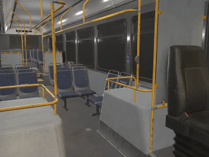 City Bus - Low Poly 3D Model
