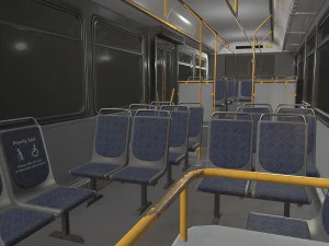 City Bus - Low Poly 3D Model