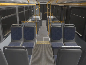 City Bus - Low Poly 3D Model