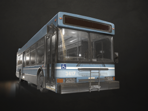City Bus V2 - Low Poly 3D Model