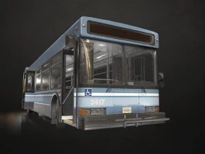 City Bus V2 - Low Poly 3D Model