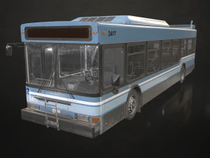 City Bus V2 - Low Poly 3D Model