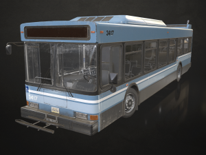 City Bus V2 - Low Poly 3D Модель
