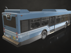 City Bus V2 - Low Poly 3D Модель