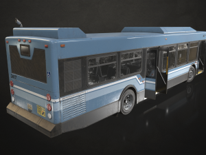City Bus V2 - Low Poly 3D Модель