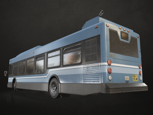 City Bus V2 - Low Poly 3D Модель