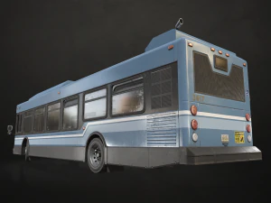 City Bus V2 - Low Poly 3D Model