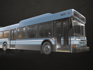 City Bus V2 - Low Poly 3D Модель