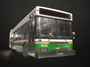 City Bus V3 - Low Poly 3D Model