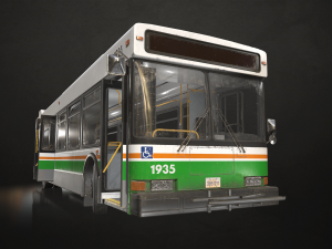 City Bus V3 - Low Poly 3D Model