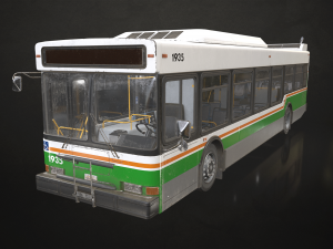 City Bus V3 - Low Poly 3D Model