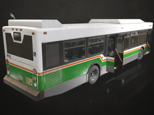 City Bus V3 - Low Poly 3D Model