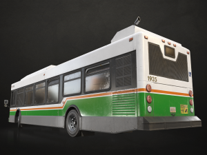 City Bus V3 - Low Poly 3D Model