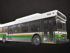 City Bus V3 - Low Poly 3D Model