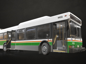 City Bus V3 - Low Poly 3D Model