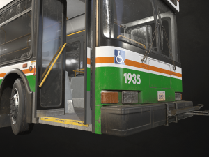 City Bus V3 - Low Poly 3D Model