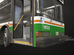 City Bus V3 - Low Poly 3D Model