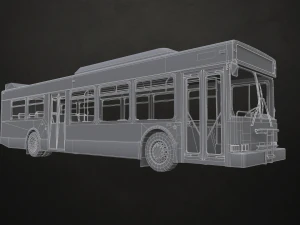 City Bus V3 - Low Poly 3D Model