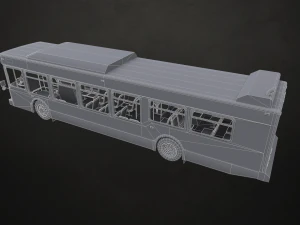 City Bus V3 - Low Poly 3D Model