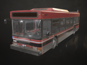 City Bus V4 - Low Poly 3D Model