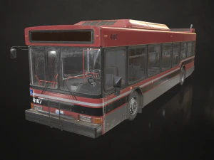 City Bus V4 - Low Poly 3D Model