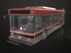 City Bus V4 - Low Poly 3D Model