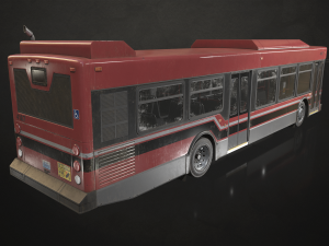 City Bus V4 - Low Poly 3D Model