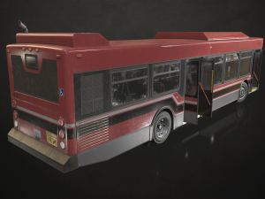 City Bus V4 - Low Poly 3D Model