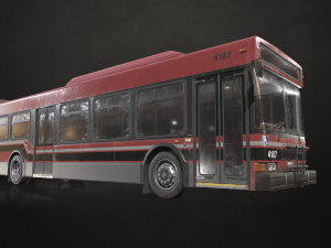 City Bus V4 - Low Poly 3D Model