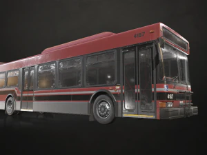 City Bus V4 - Low Poly 3D Model