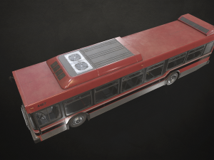 City Bus V4 - Low Poly 3D Model