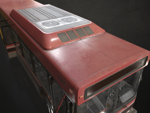 City Bus V4 - Low Poly 3D Model