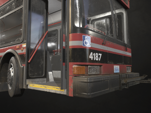 City Bus V4 - Low Poly 3D Model