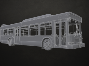 City Bus V4 - Low Poly 3D Model