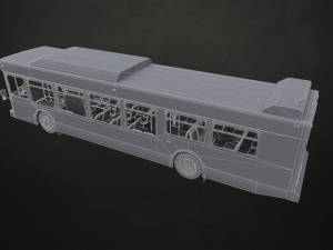 City Bus V4 - Low Poly 3D Model