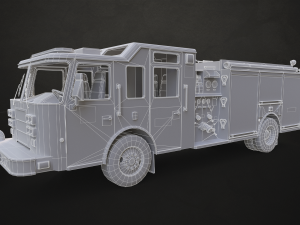 Fire Truck - Low Poly 3D Модель