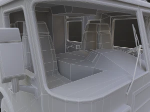 Fire Truck - Low Poly 3D Model