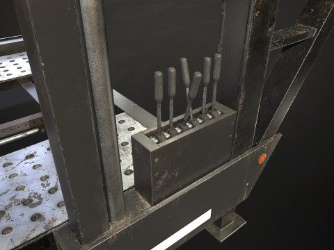 Car Carrier Trailer - Low Poly Modèle 3D