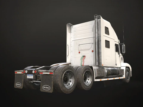 Полуприцеп-автовоз &mdash; низкополигональная 3D Модель