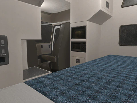 Полуприцеп-автовоз &mdash; низкополигональная 3D Модель