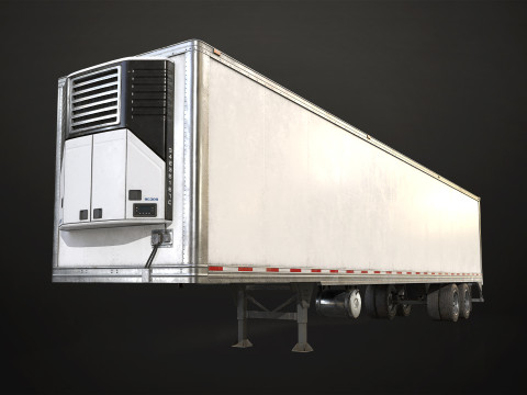 Refrigerated Trailer - Low Poly 3D Модель