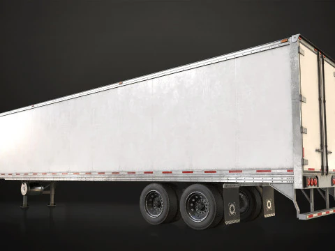 Refrigerated Trailer - Low Poly 3D Model