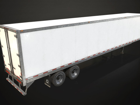 Refrigerated Trailer - Low Poly 3D-Modell